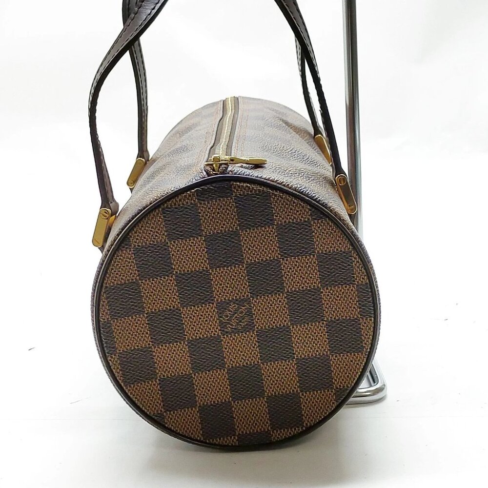 Authentic Louis Vuitton Papillon 26 Damier Ebene Barrel Shoulder Bag - Picture 5 of 16